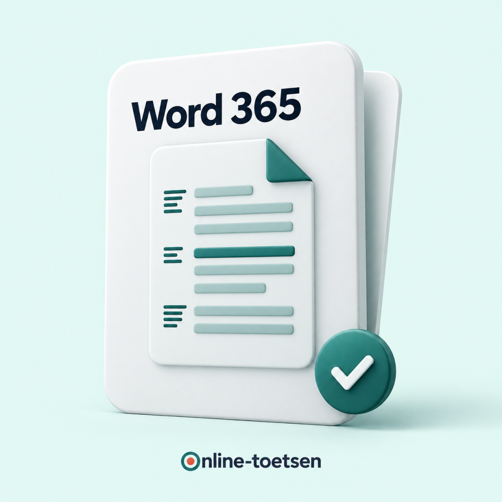 Toets Word 365 — online toets met certificaat
