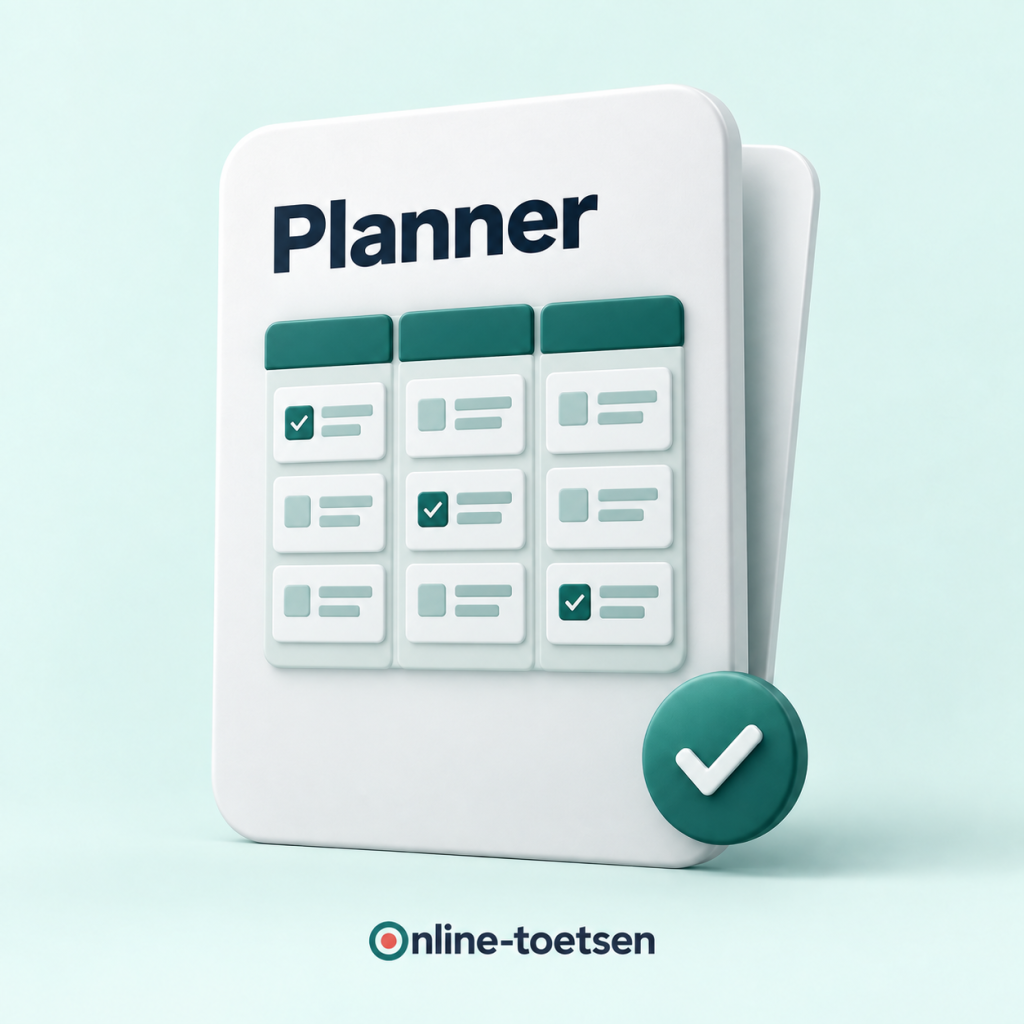 Toets Planner — online toets met certificaat