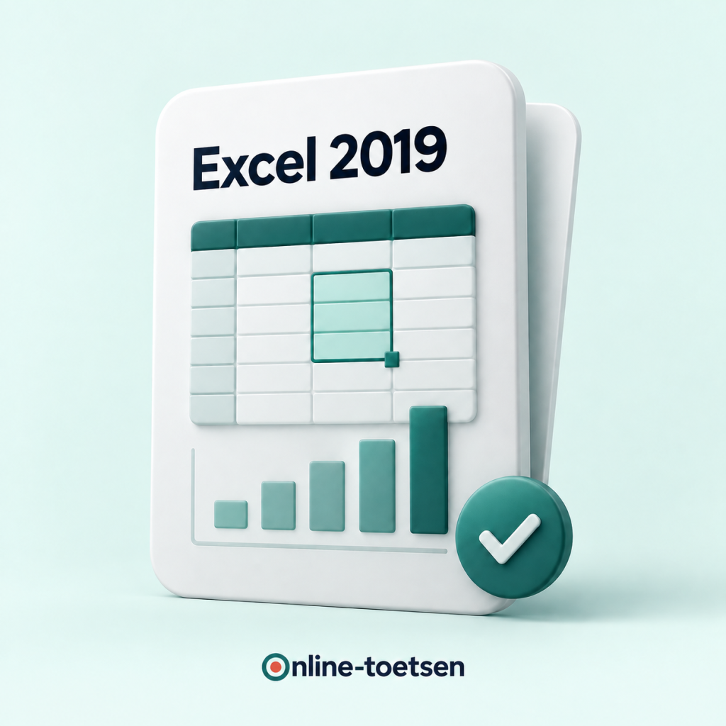 Toets Excel 2019 — online toets met certificaat